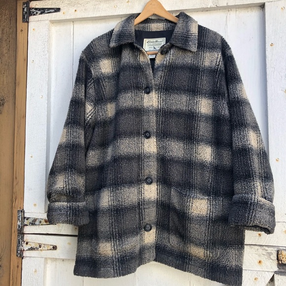 Eddie Bauer Jackets & Blazers - SOLD-Vintage Eddie Bauer Teddy oversized Shacket